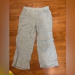 Time and Tru Black and White Striped Casual Pants